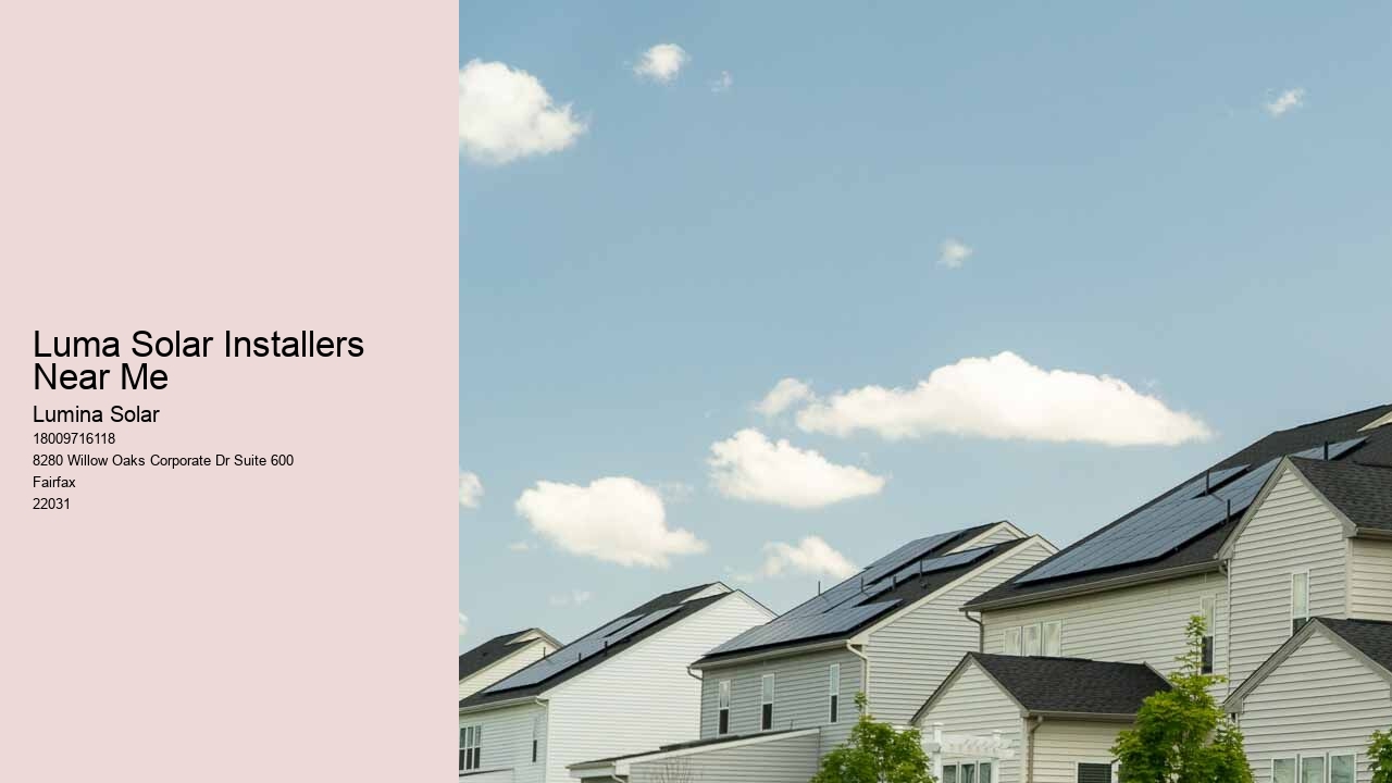 Luma Solar Installers Near Me